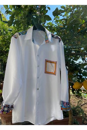 White tailo-made linen shirt for men La Dolce vista | CAMICIALINOUOMOBIANCA